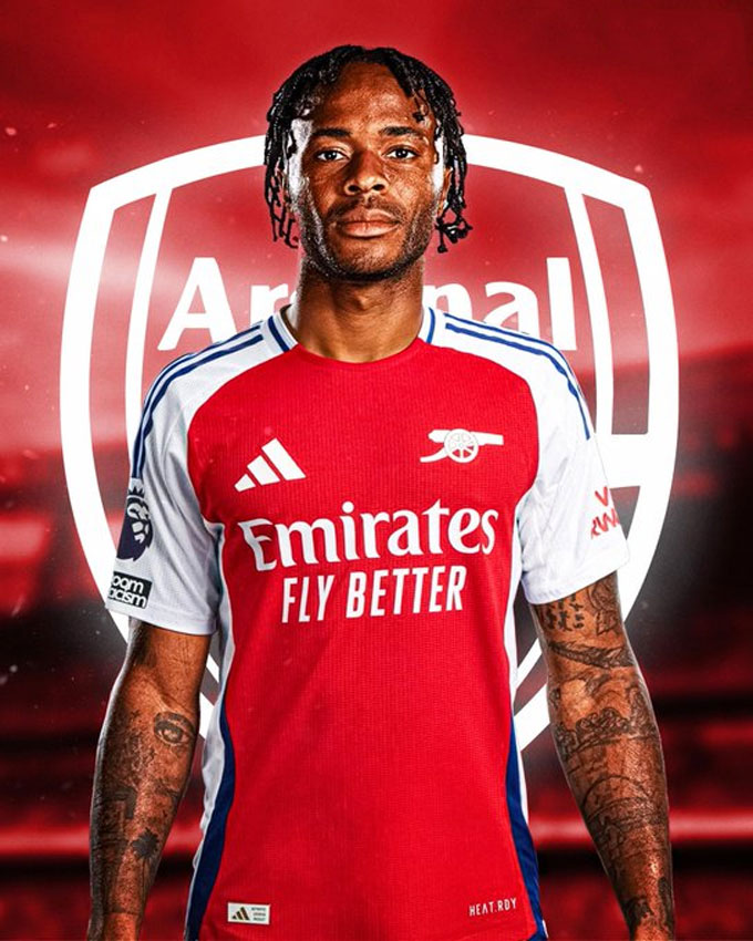 Sterling được Arsenal mượn về từ Chelsea trong những giờ cuối của kỳ chuyển nhượng hè 2024